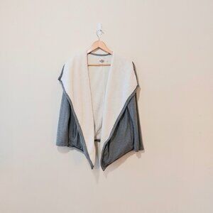 UGG Faux Shearling Sherpa Waterfall Open Front Cardigan